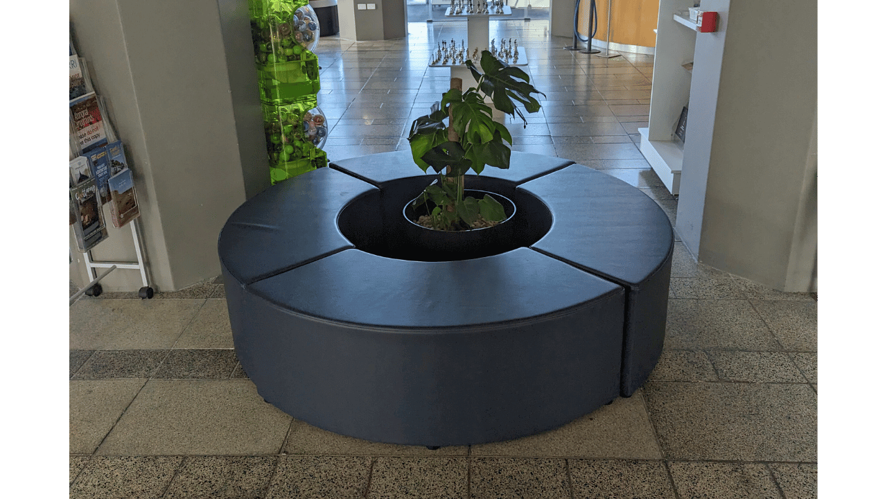 Foyer Ottoman Entrance to The Bell Tower showing board walk.